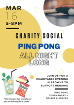 Ping Pong tournament and charity collection - Browns social