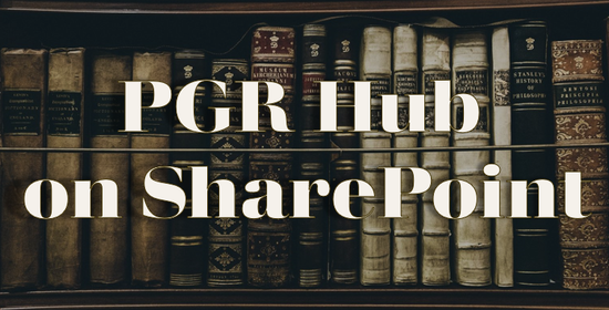 PGR Hub on SharePoint